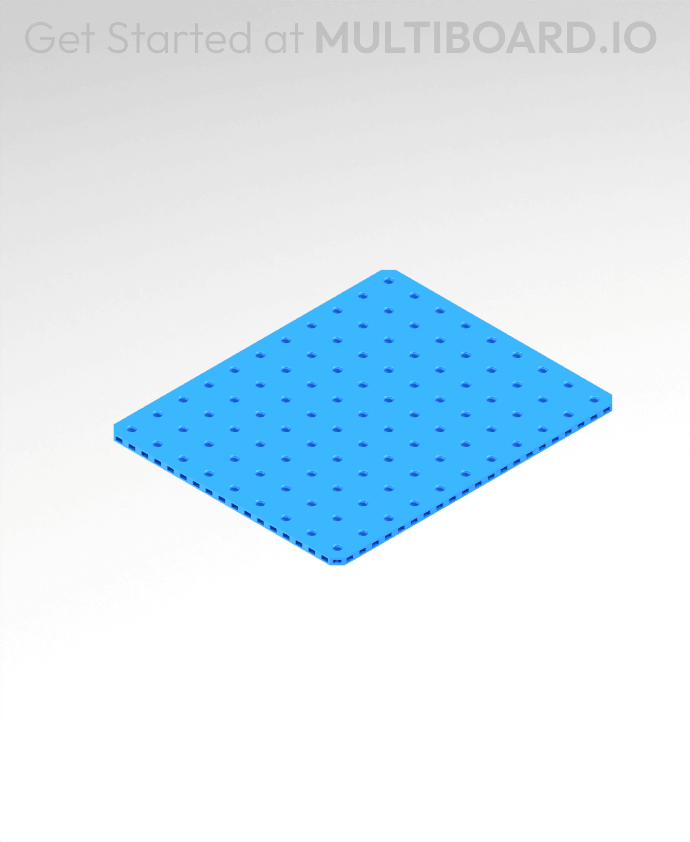 11x9 MU - Small Thread Offset MU - MultiBoard Plate 3d model