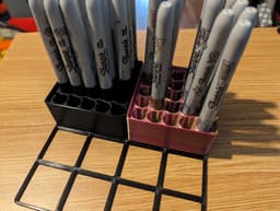 Gridfinity Point Down Sharpie Holder 3d model