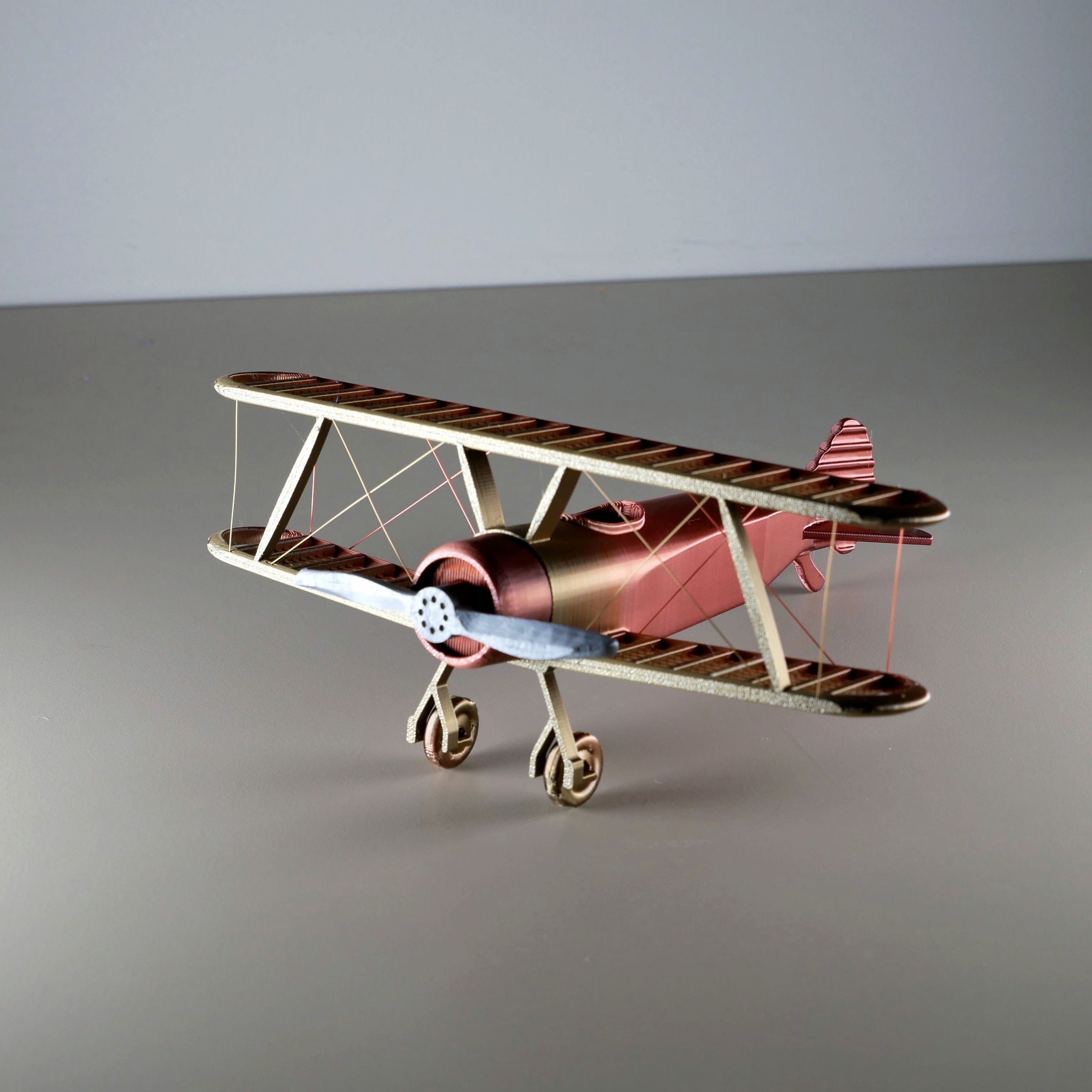 String Biplane: No Supports 3d model