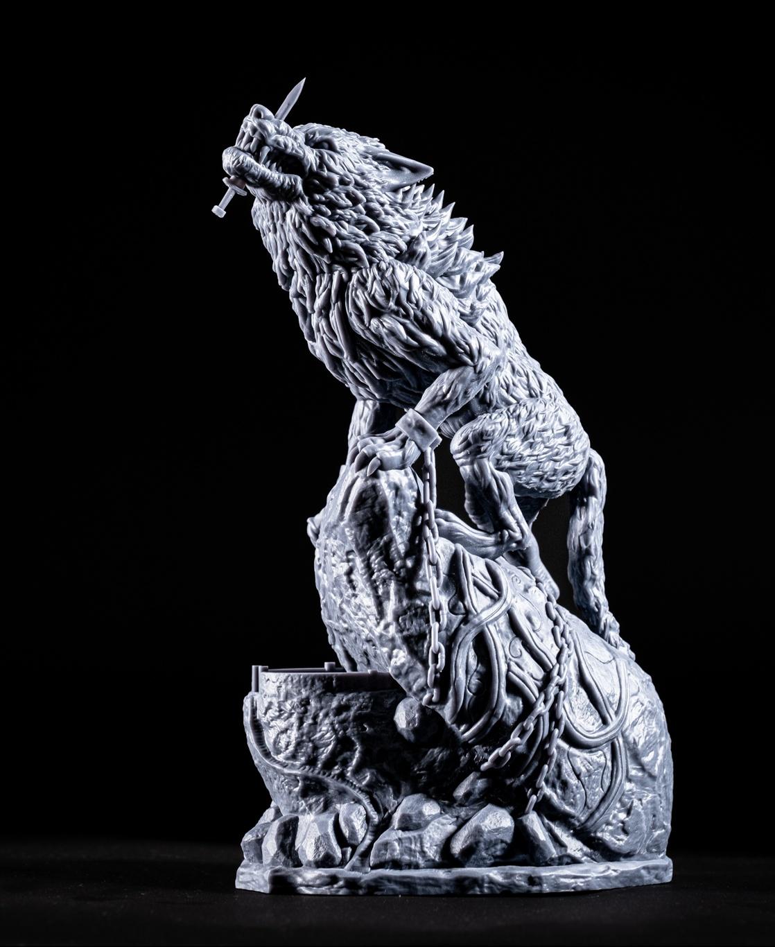 Fenrir (Pre Supported) - Fenrir - Printed on Peopoly Forge with Siraya Tech Fast Navy Grey resin - 3d model