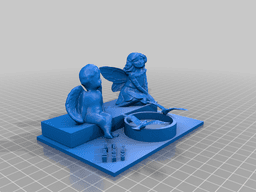 Love birds tea light 3d model