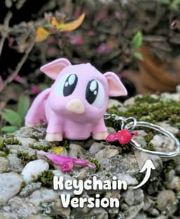 Peppy the Pig – Flexi Fidget Pig – 3DPAW 3d model