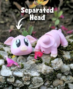 Peppy the Pig – Flexi Fidget Pig – 3DPAW 3d model