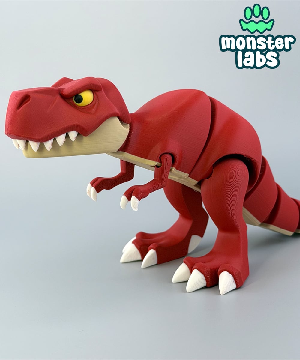 Flexi T-Rex Toy & Keychain 3d model