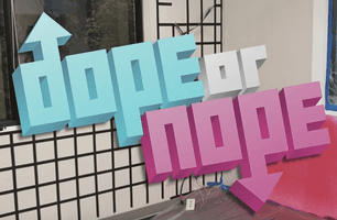 DOPE or NOPE 3D Logo 3d model