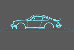 Porsche - Carrera 911 2.7 Wall Art 3d model