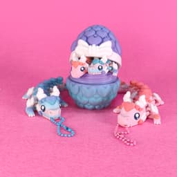 Cute Love Flexi Dragon (Toy & Keychain) 3d model