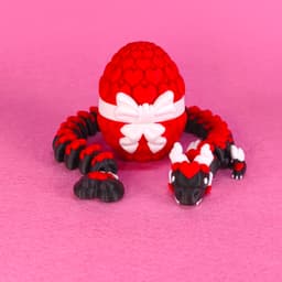 Cute Love Flexi Dragon (Toy & Keychain) 3d model