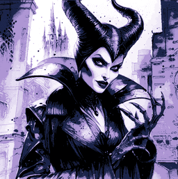 Fanart - Evil Queen Maleficent hatching her evil plan 3d model