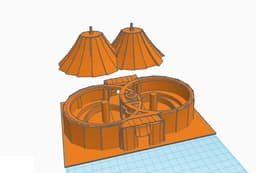 Travelling Circus Big Top 3d model