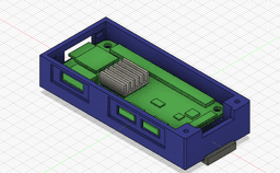 Raspberry pi zero w camera case 3d model
