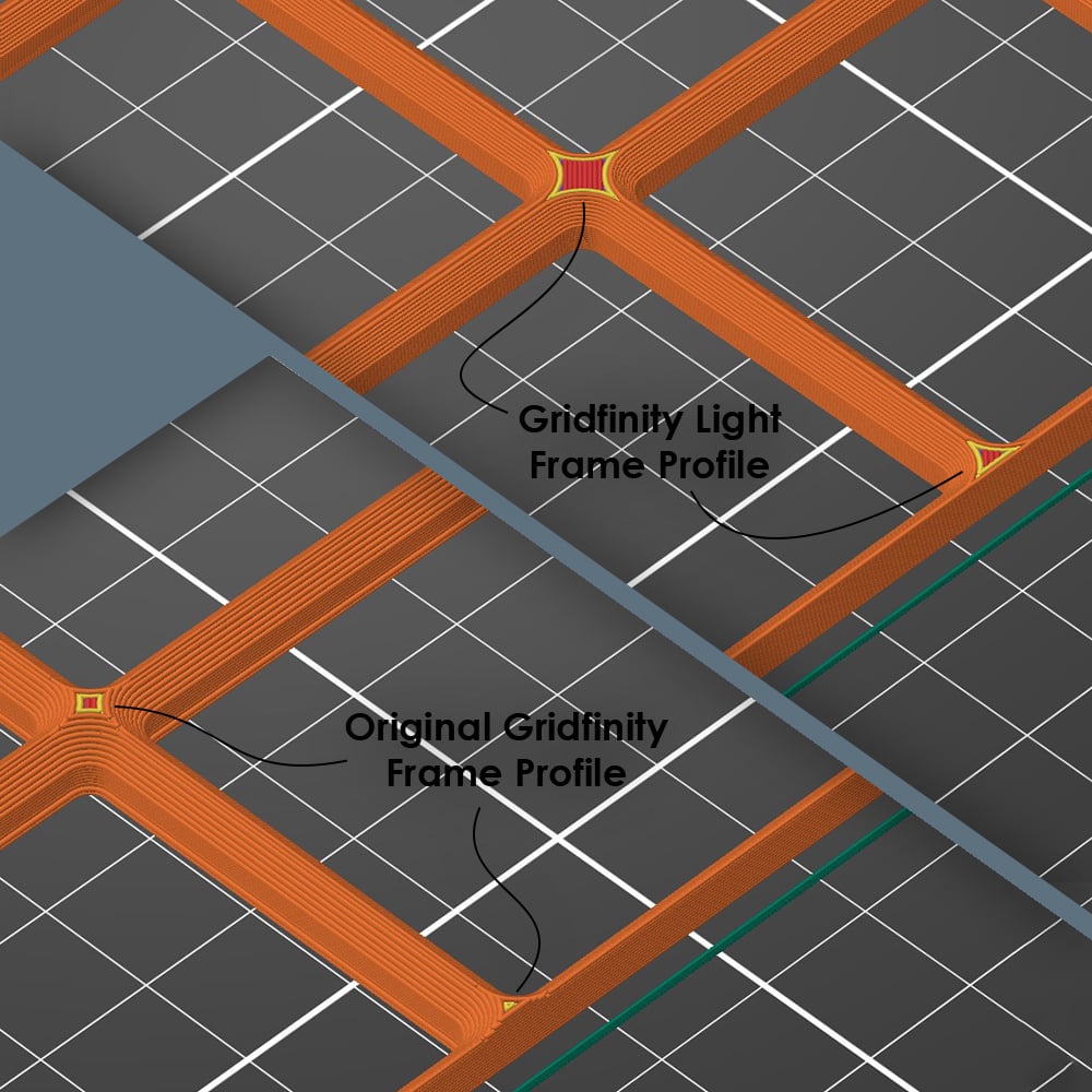 Gridfinity Light Frame Optimized 3d model