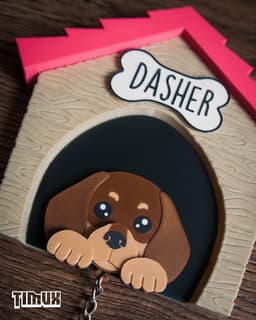 DACHSHUND KEYCHAIN SET 3d model