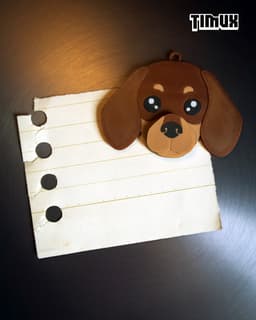 DACHSHUND KEYCHAIN SET 3d model