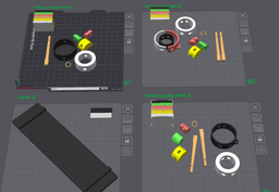 Sushi Roll Keychain mini Puzzle and Fidget! 3d model