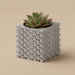 Planter with dripping tray 3d model
