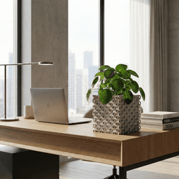 Planter with dripping tray 3d model