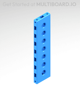 4 MU - Small Thread - I Multiboard Beam 3d model