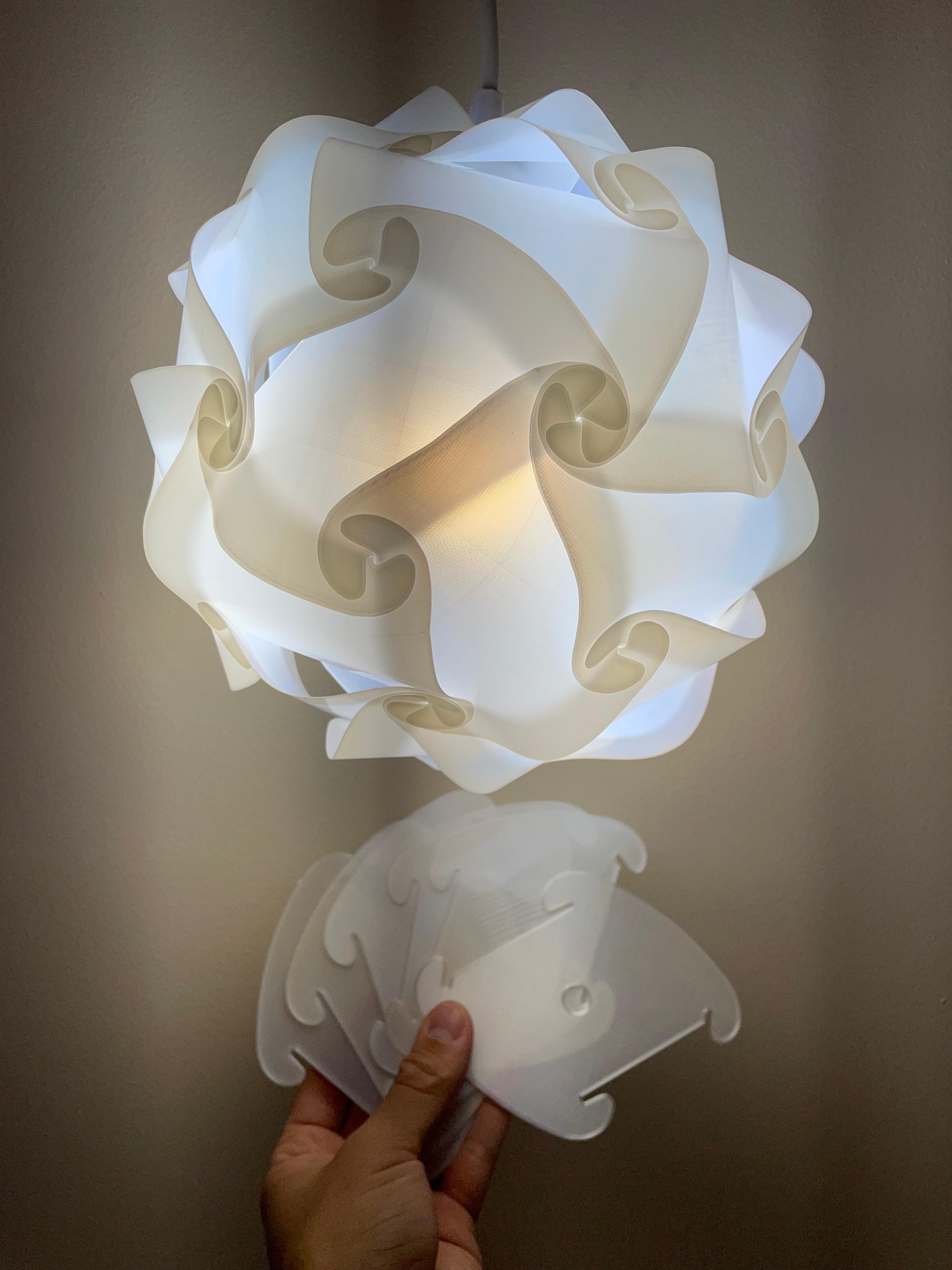 Lamp Shade, or Geometric Ball made with patterns 3d model