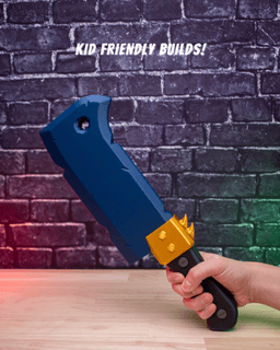Butcher's Cleaver - Axe Cosplay Prop Kit | No Supports, No AMS, No Glue 3d model