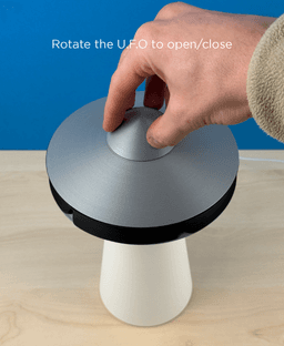 UFO, desk lamp with storage. 3d model