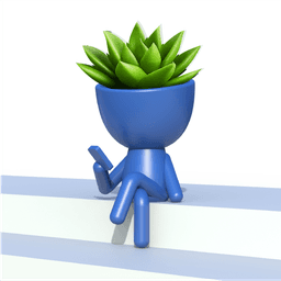 Add personality to your plant collection with the 3D Human Planter Set – a charming trio of characte 3d model