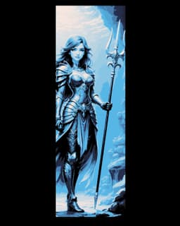 Princess Ariel has had enough and has changed her outfit to Defend her People - Set of bookmarks 3d model