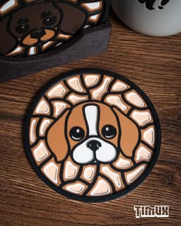 DACHSHUND & BEAGLE COASTER 3d model