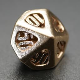 Thoroughly Modern Dice Set with Decader 3d model