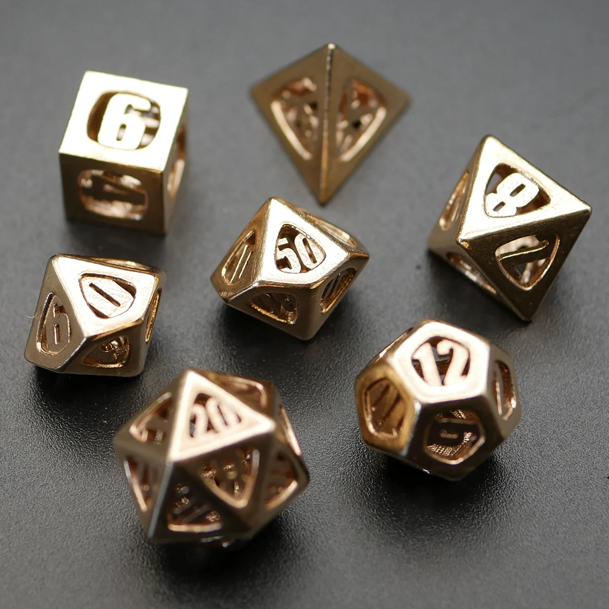 Thoroughly Modern Dice Set with Decader 3d model