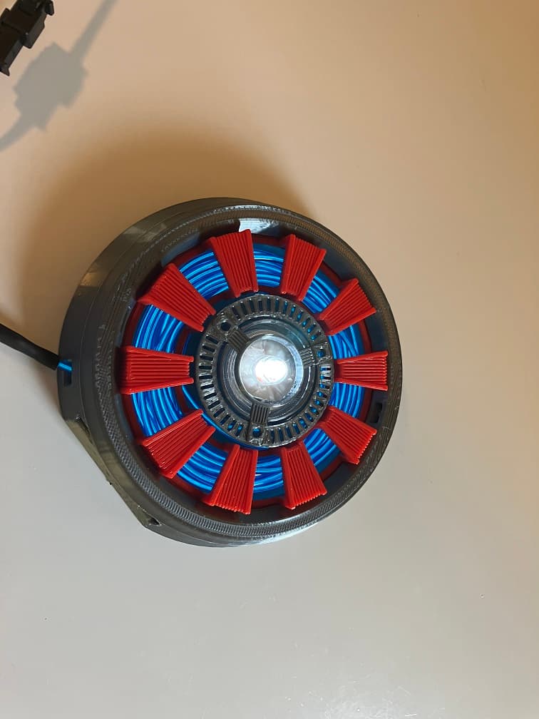 Solderless Remix of Wearable Arc Reactor 3d model