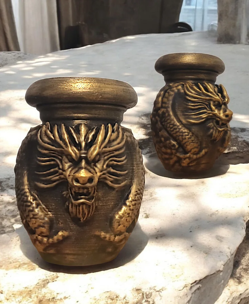 Dragon Jar - Screw Lid V2 3d model