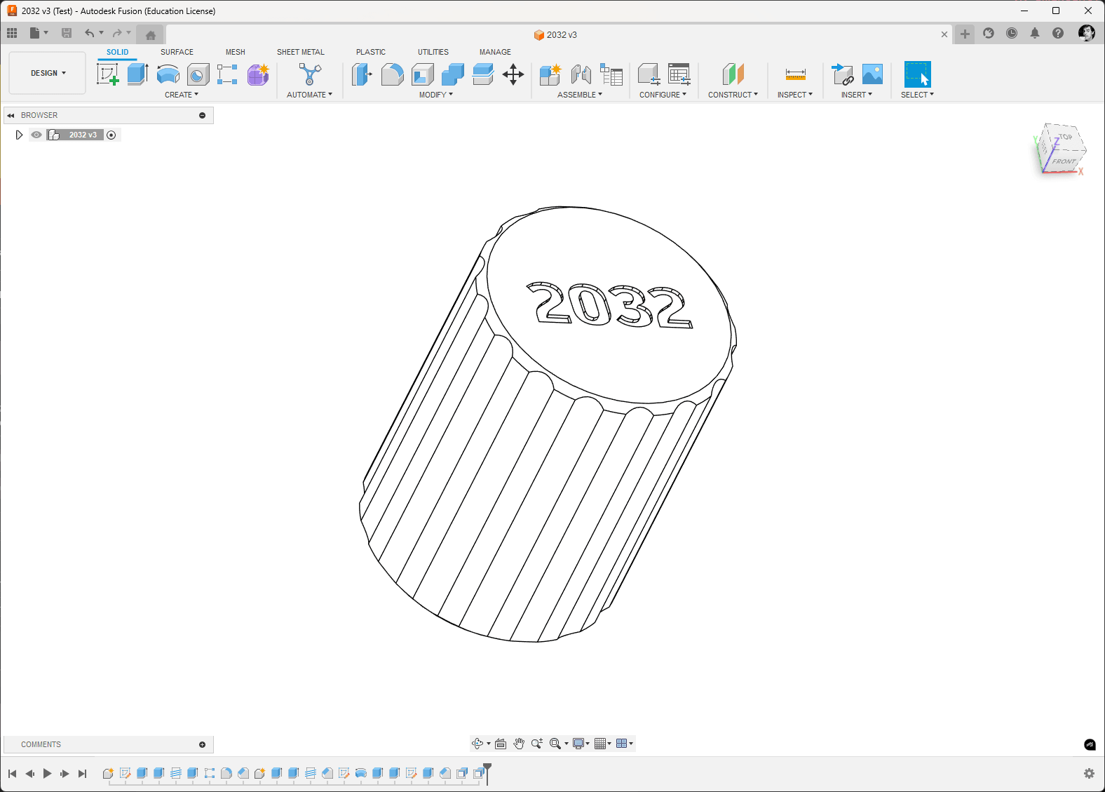 Yet another CR2032 container 3d model