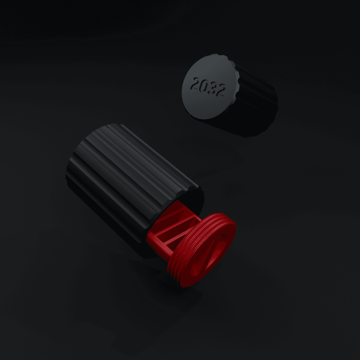 Yet another CR2032 container 3d model