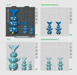 Cute Flexi Narwhal + Cute Flexi Maker Access 3d model