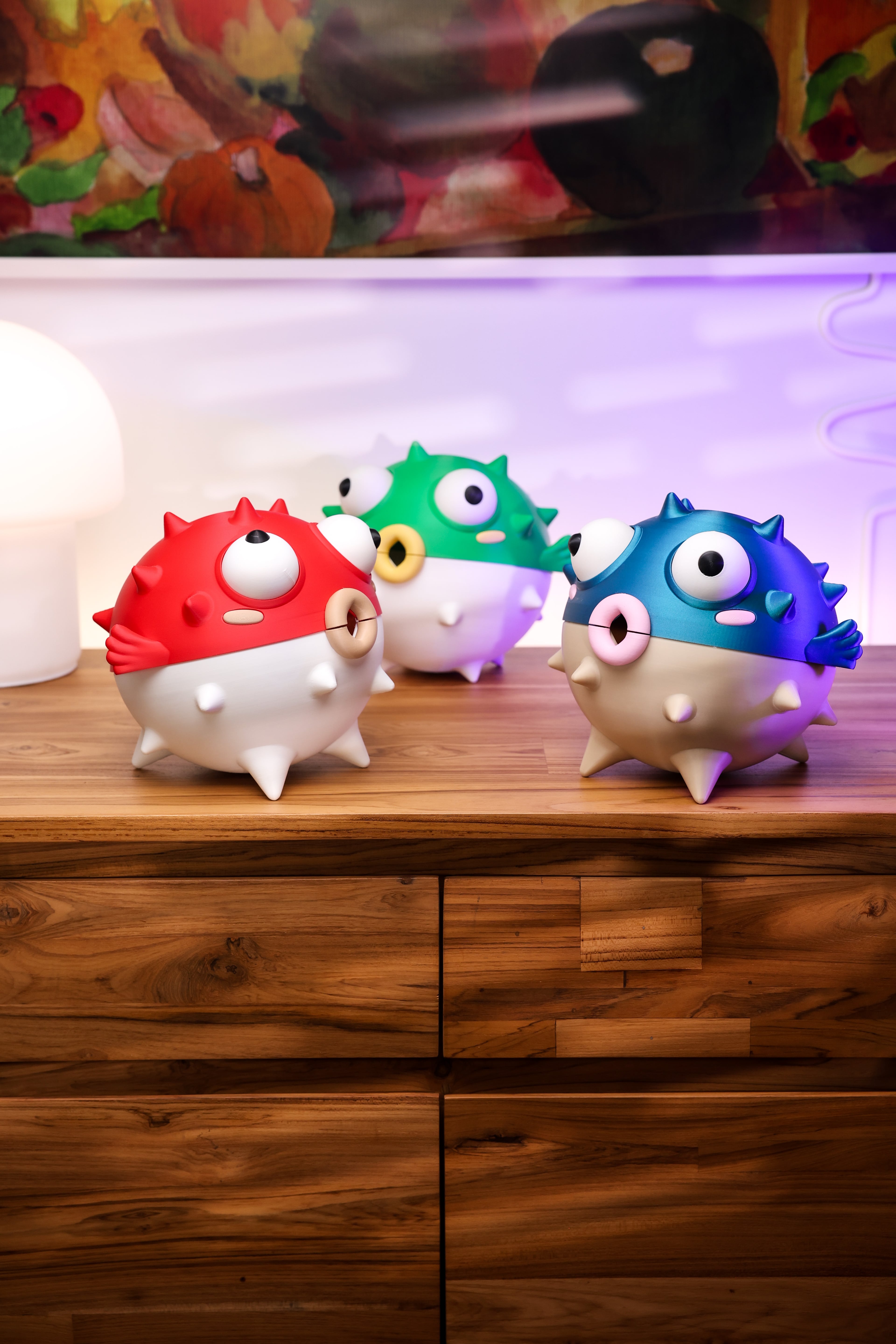 Puffer Fish Box 3d model