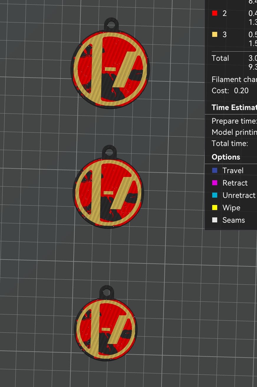 Twenty One Pilots - Clancy Yellow/Blk/Red Logo Keychain 3d model