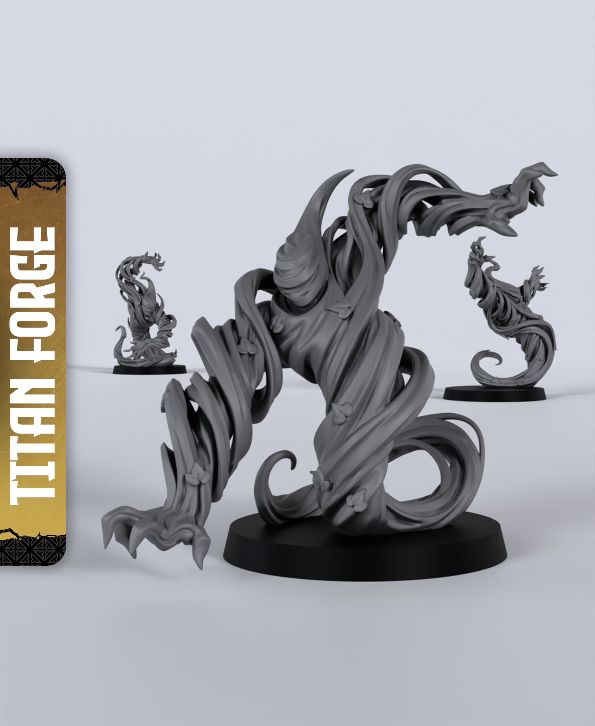 Air Elementals - With Free Dragon - 5e DnD Inspired for RPG and Wargamers 3d model