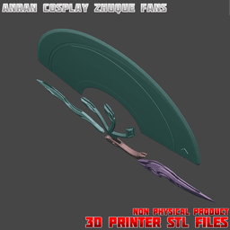 Anran Cosplay Zhuque Fans Overwatch 3d model