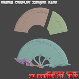 Anran Cosplay Zhuque Fans Overwatch 3d model