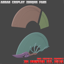 Anran Cosplay Zhuque Fans Overwatch 3d model