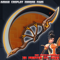 Anran Cosplay Zhuque Fans Overwatch 3d model
