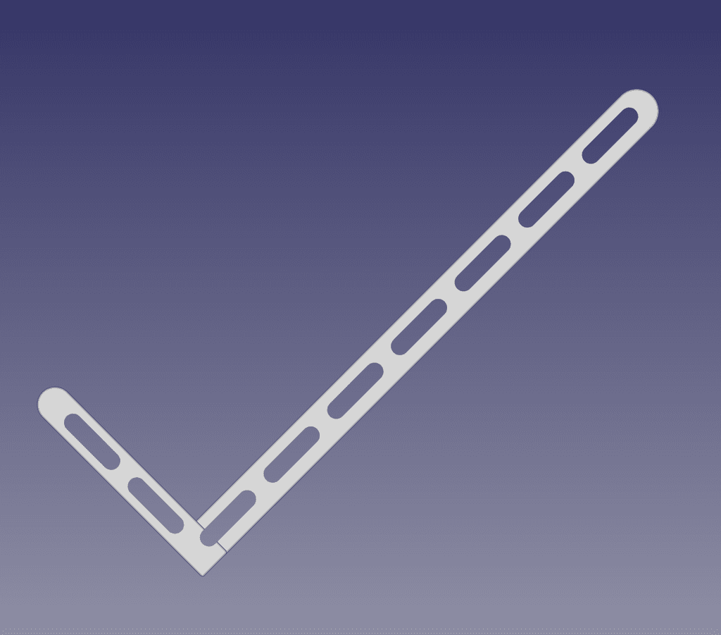 Smaller GPU Support Bracket with FreeCAD Project Source 3d model