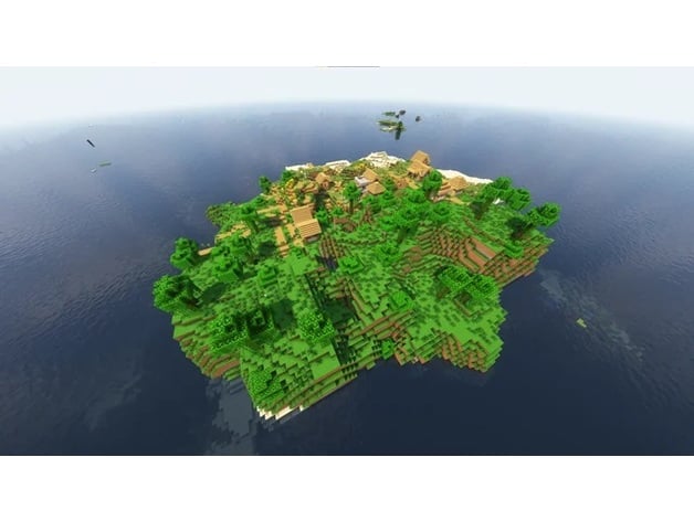 Minecraft Jungle Island 3d model