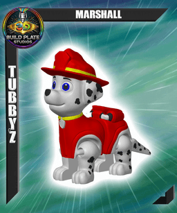 Paw Patrol Marshall Multicolor Flexi Print-In-Place 3d model