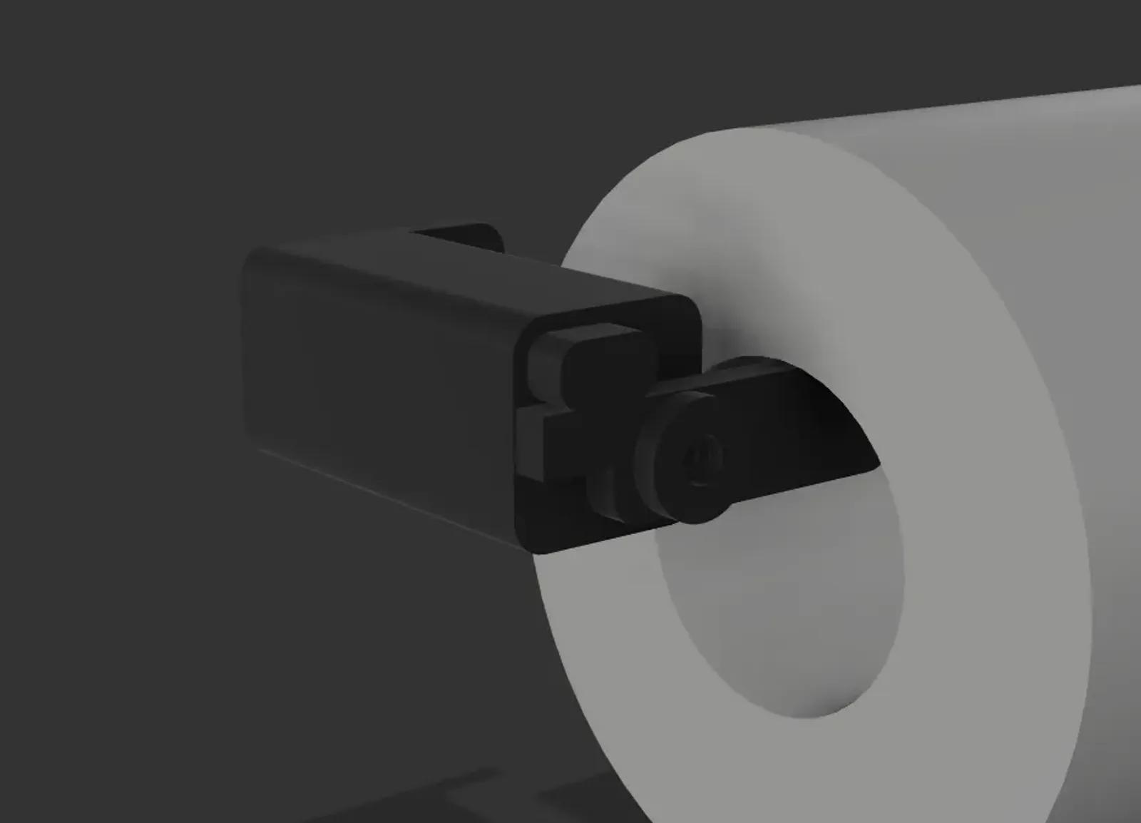 minimalist toilet paper holder 3d model