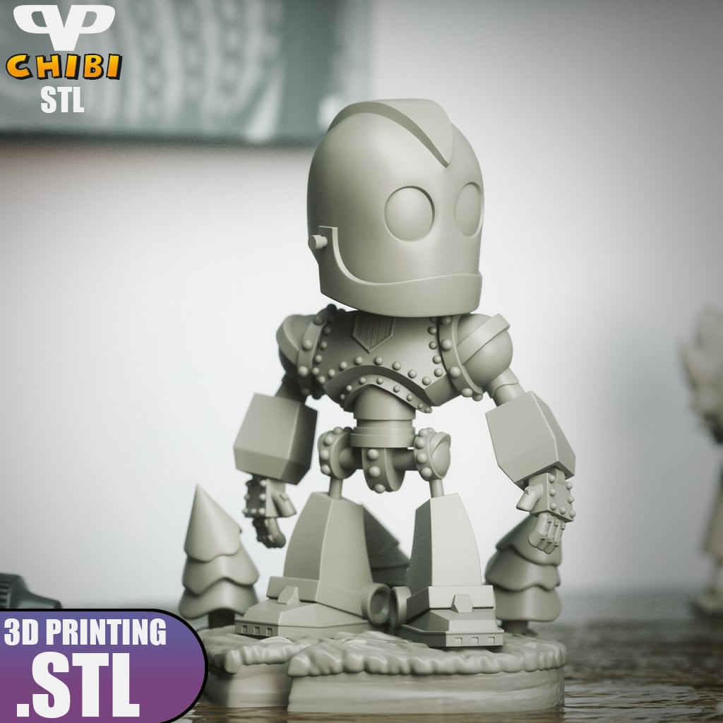 Iron Giant Chibi STL for 3D Printing ChibiSTL 3DXM 3d model
