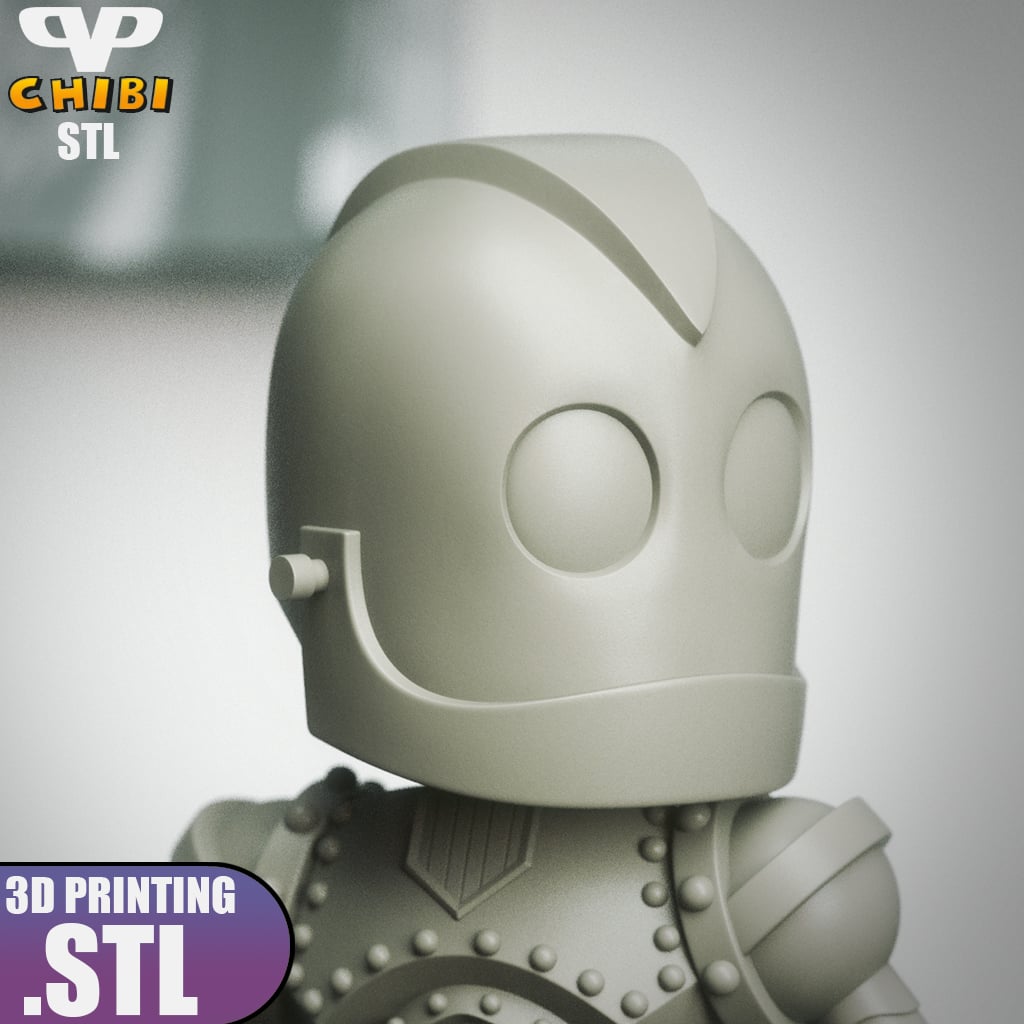 Iron Giant Chibi STL for 3D Printing ChibiSTL 3DXM 3d model