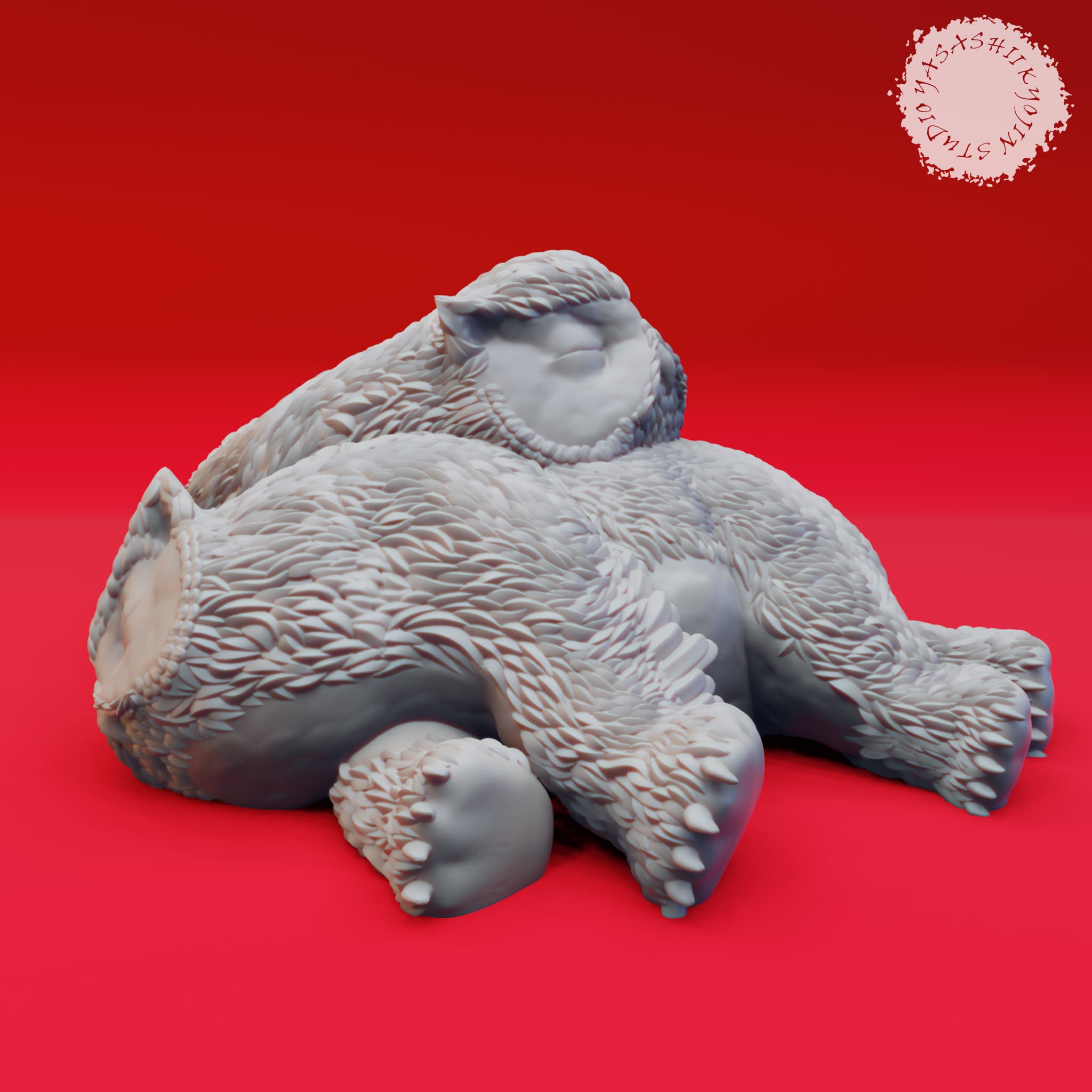 Owlbear Cubs - Tabletop Miniature (Pre-Supported) 3d model