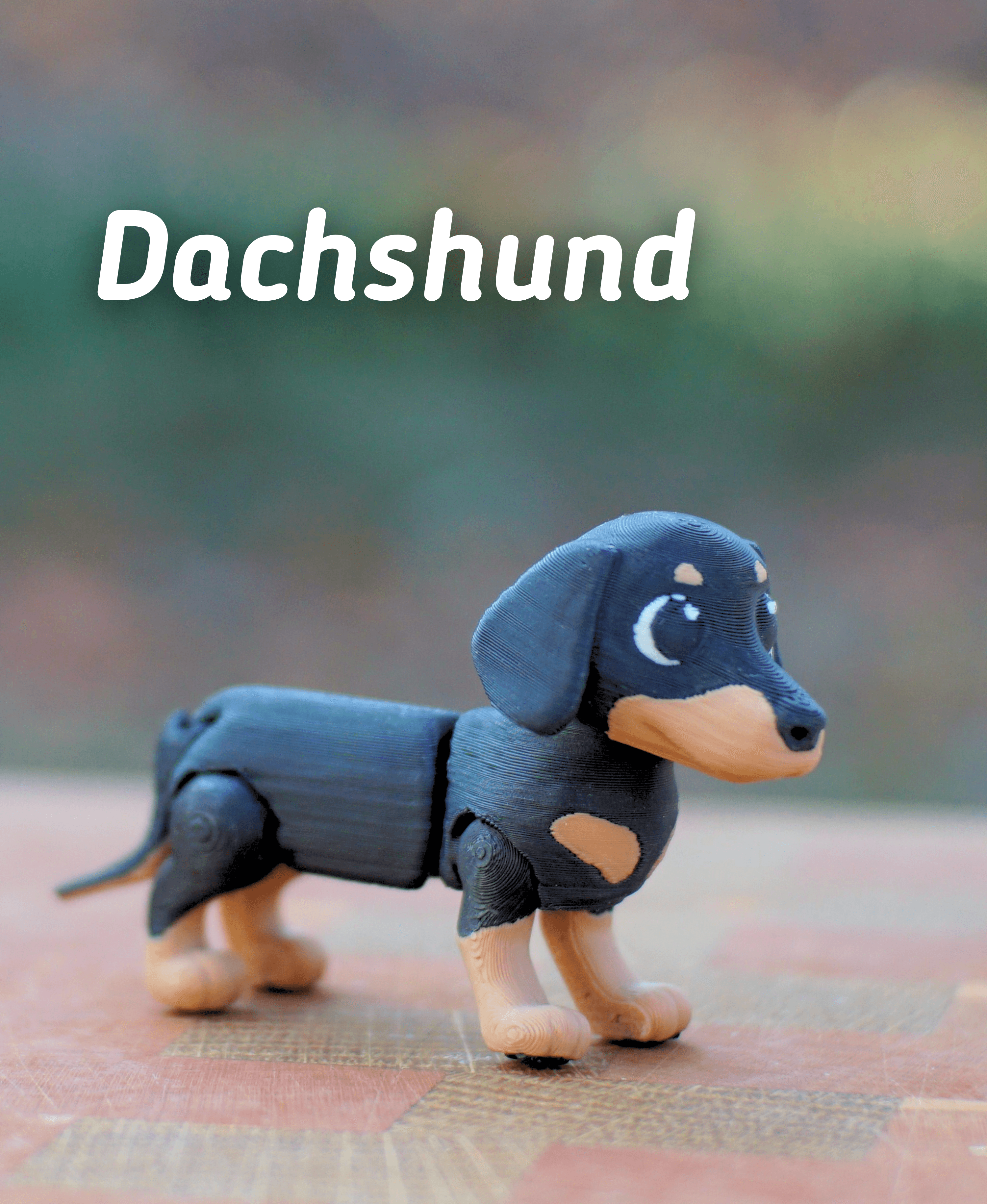 Dachshund - Articulated Ludo Dog 3d model